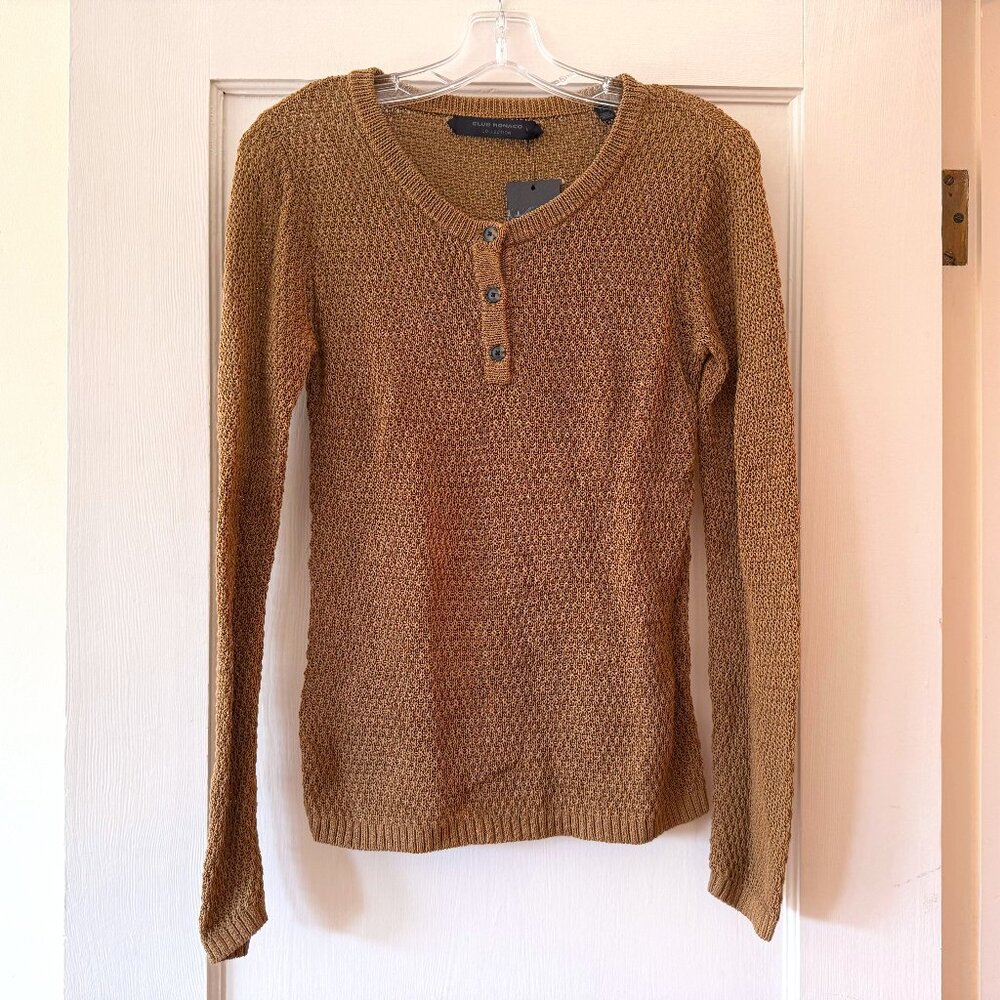 Club Monaco | Button Henley Sweater - Sz S